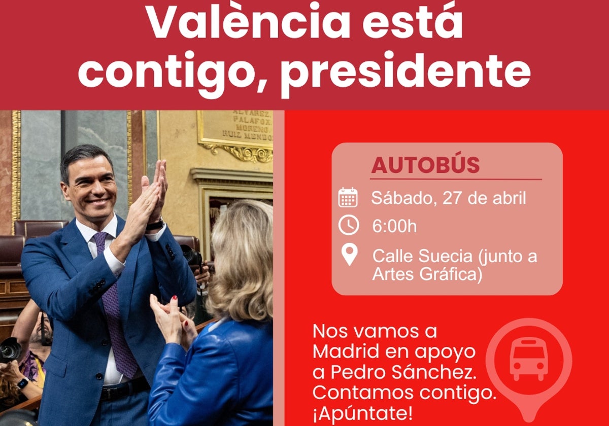 Imagen con la que se invita a acudir el sábado a Madrid.