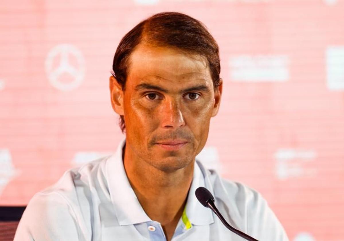 Nadal, en rueda de prensa.