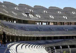 Interior del nuevo estadio del Valencia.