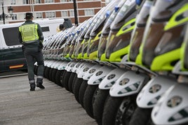 Motos de la Guardia Civil de Tráfico.