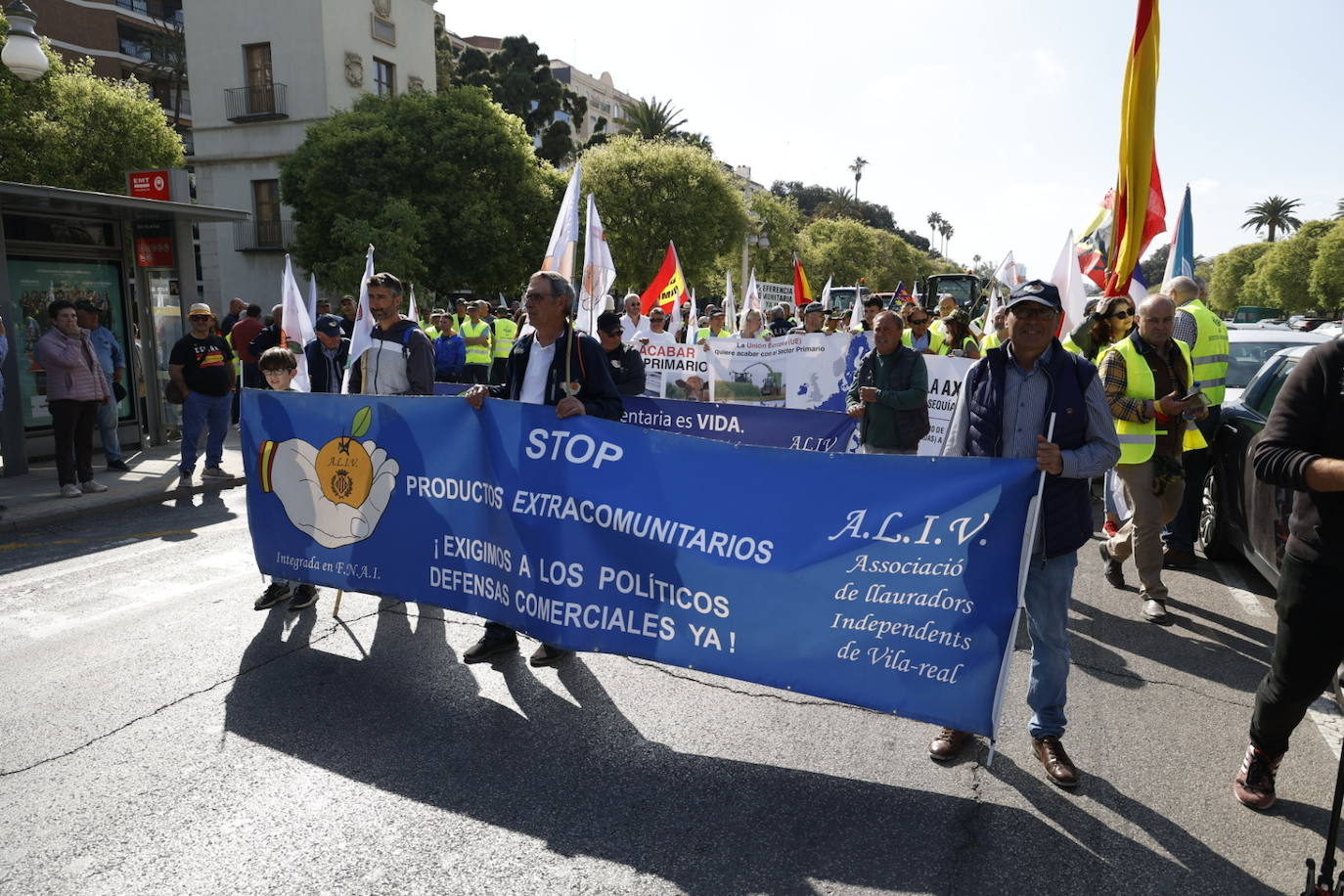 Fotos de la tractorada en Valencia