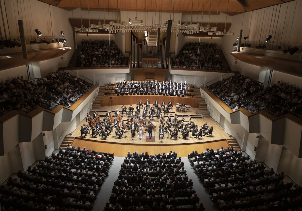 Sala José Iturbi del Palau de la Música, durante un concierto.