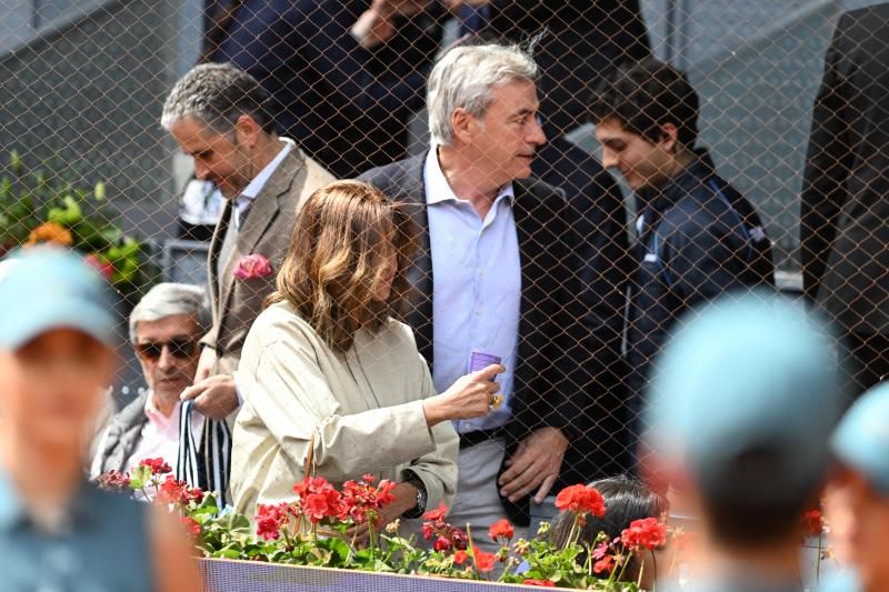 Los VIPs en el palco durante el partido de Nadal en Madrid: la infanta Elena, Alejandro Sanz o Broncano