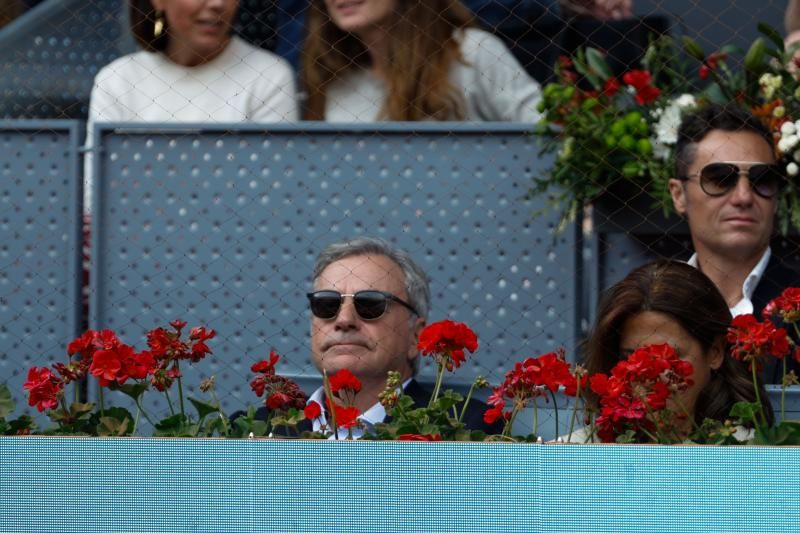 Los VIPs en el palco durante el partido de Nadal en Madrid: la infanta Elena, Alejandro Sanz o Broncano