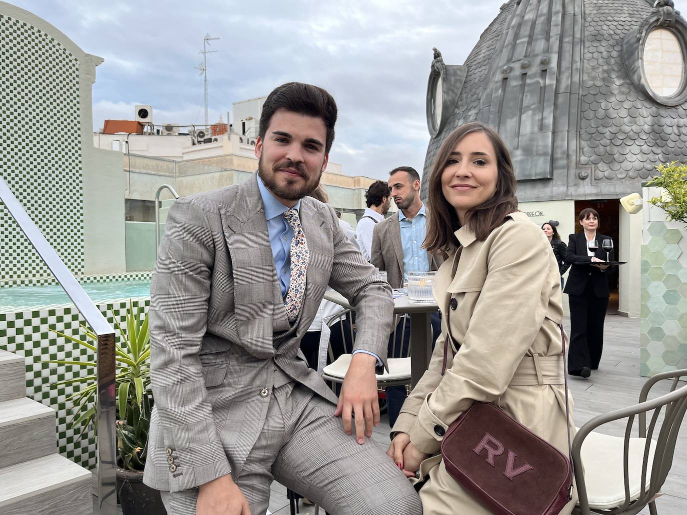 Adrián Seligra y Laura Alacreu en el hotel Palacio Santa Clara.