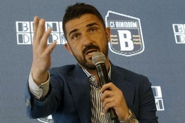 David Villa, en la presentación del Benidorm