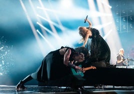 Gate interpreta 'Ulveham' en el primer ensayo de la segunda semifinal en el Malmo Arena.