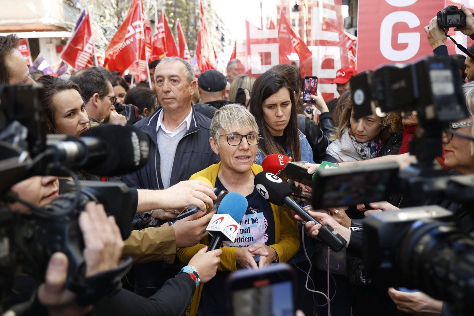 Manifestación por el Día del Trabajador en Valencia