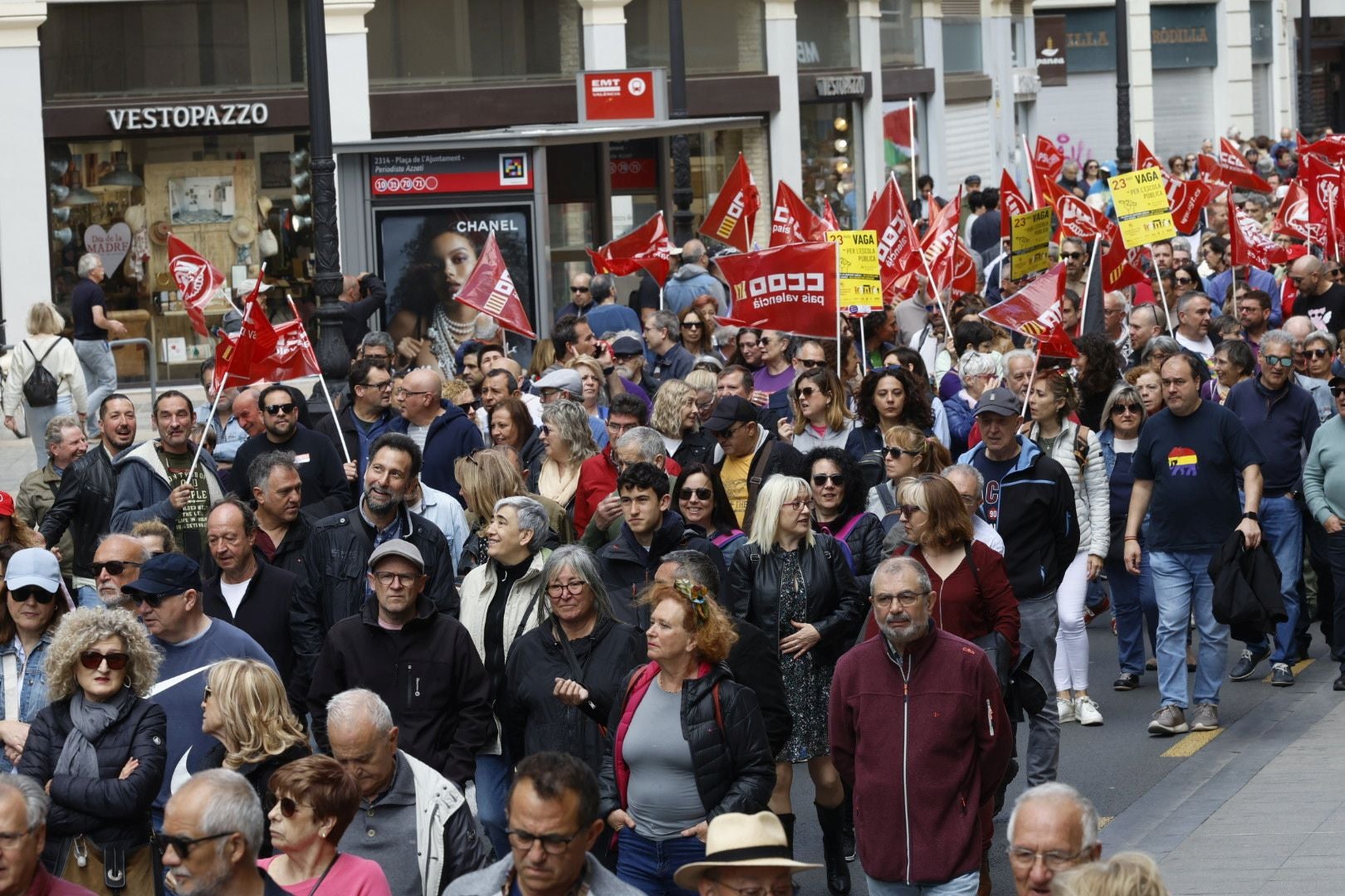 Manifestación por el Día del Trabajador en Valencia