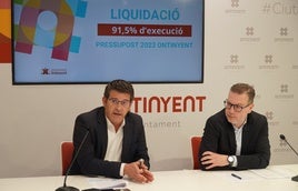 El alcalde y el concejal de Hacienda de Ontinyent.