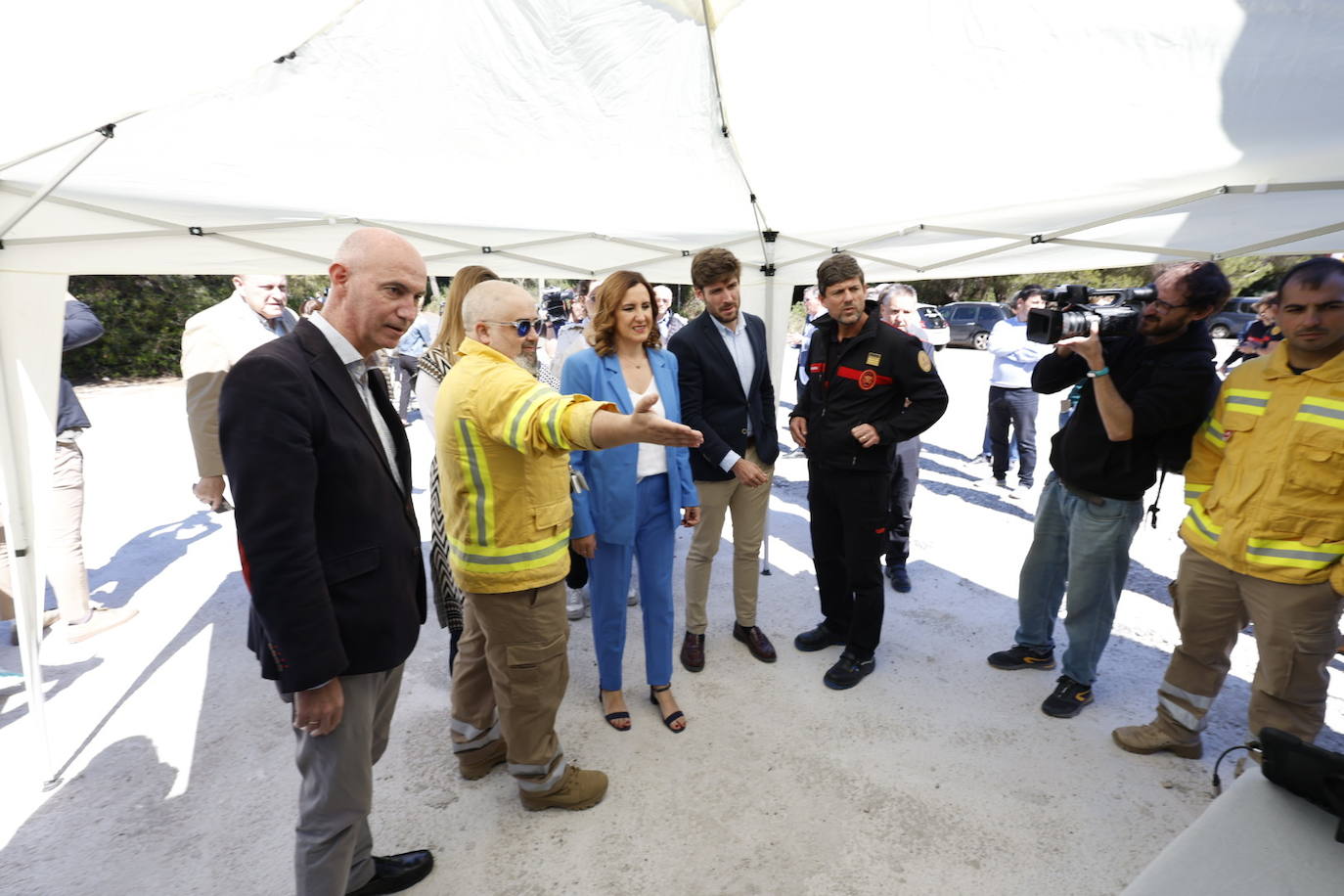 Valencia activa los ocho primeros cañones antiincendios en El Saler