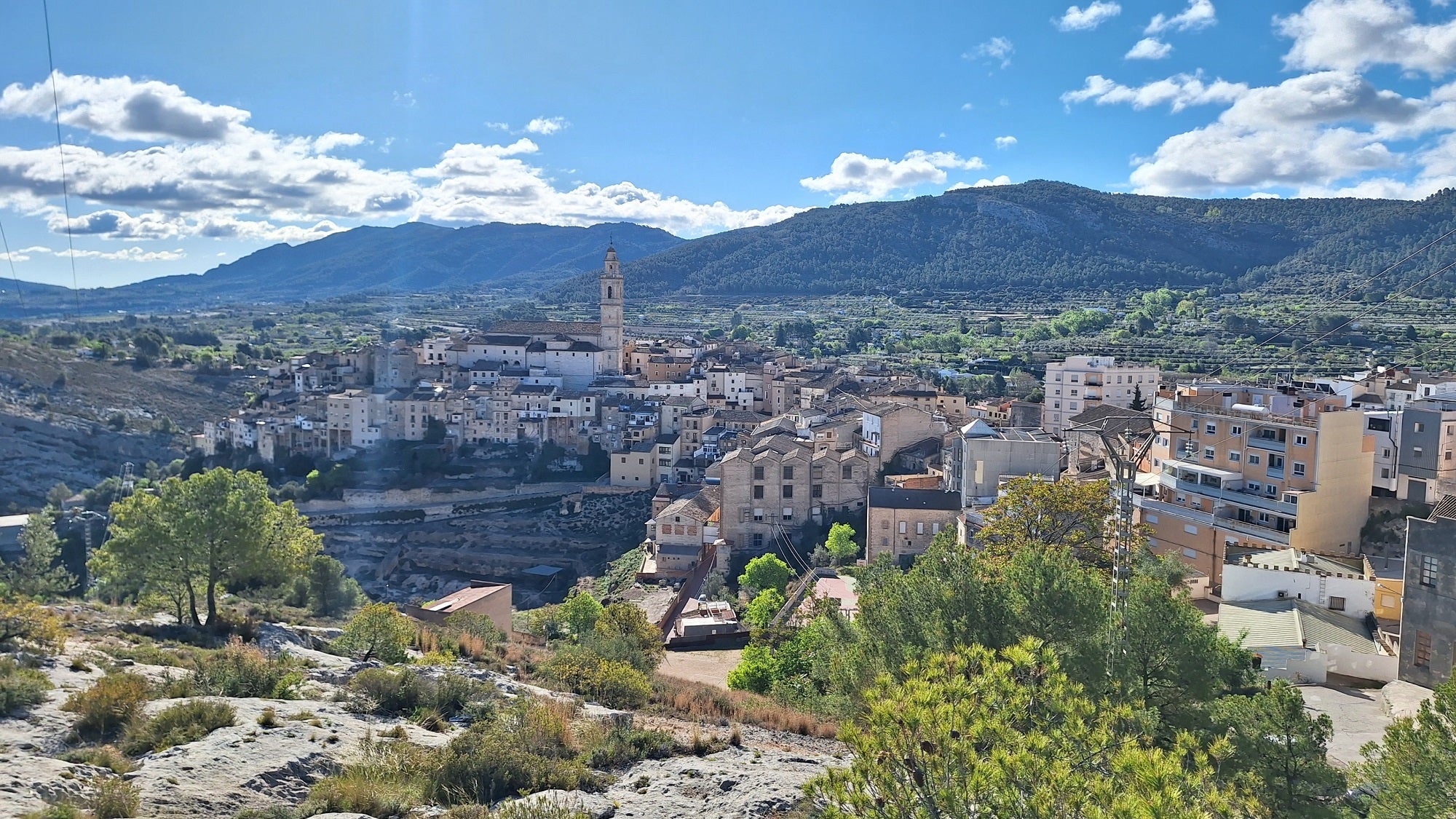 Vista del Barrio Medieval de Bocairent.