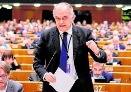 Esteban González Pons, durante una sesión en el Parlamento Europeo en 2019.