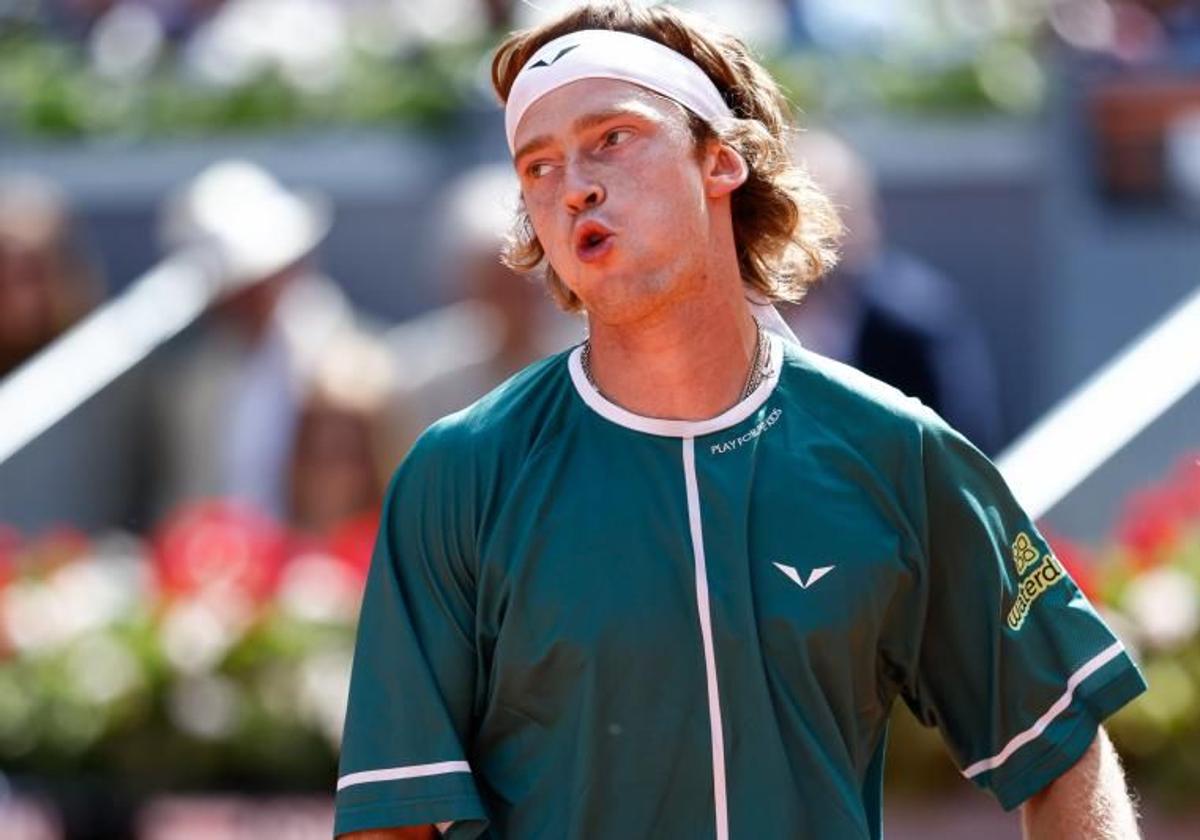 Rublev, en el Mutua Madrid Open.