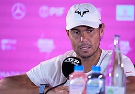 Rafa Nadal, en Madrid.