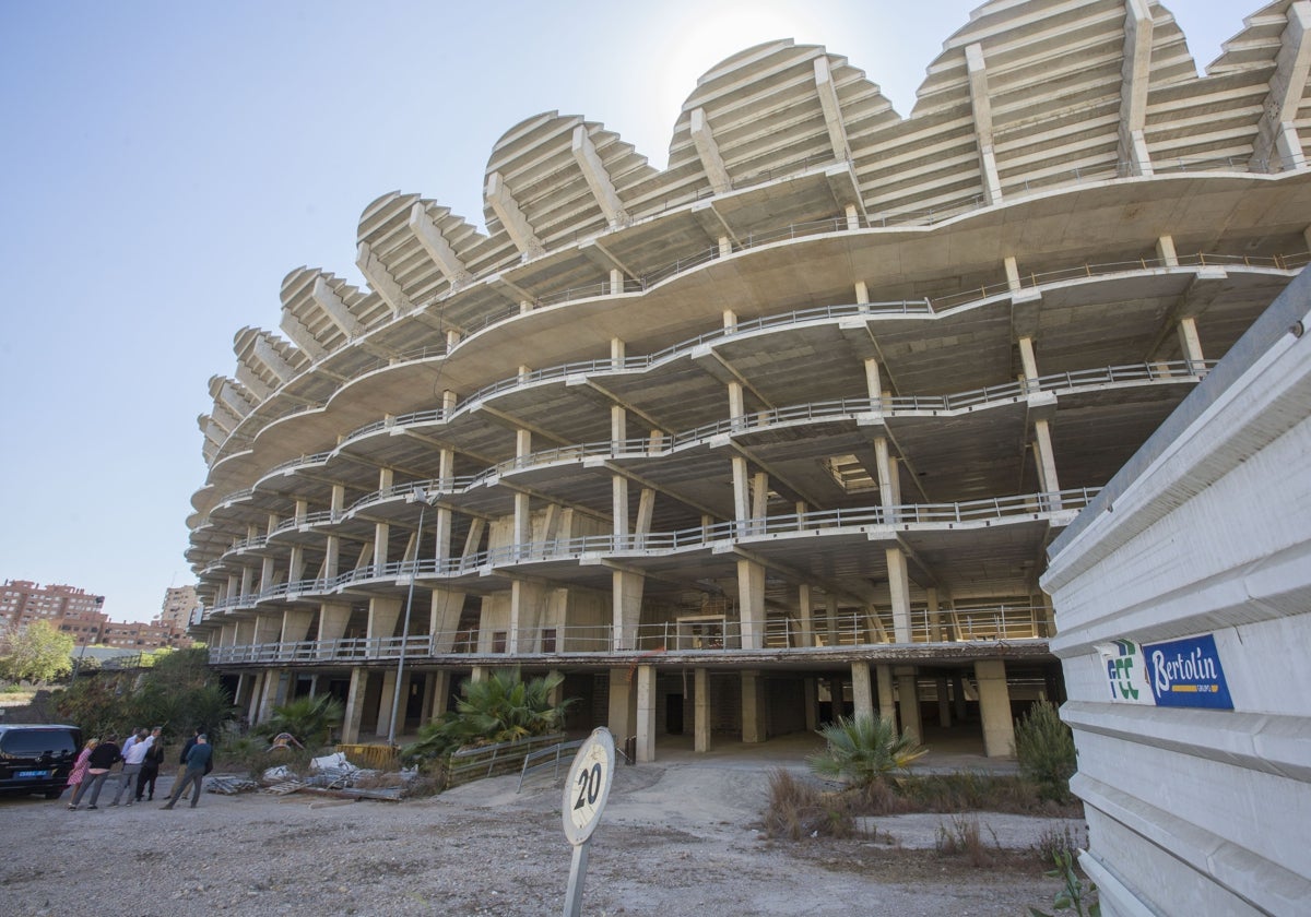 Exterior del nuevo estadio del Valencia.