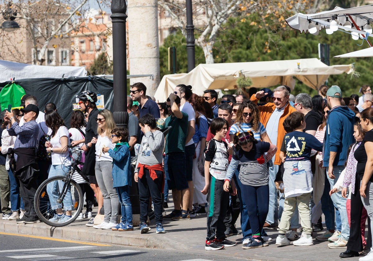 Multitud de personas en Valencia las pasadas Fallas.