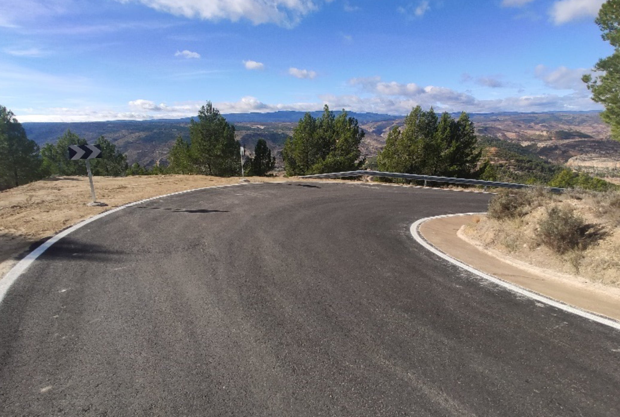 Una de las actuaciones ya finalizadas entre las pedanías de Ademuz, Sesga y Val de La Sabina.