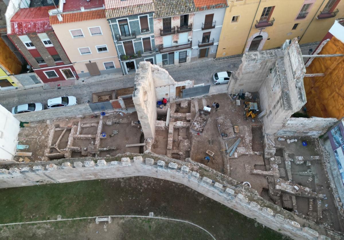 Trabajos en la casa del Jaume I.