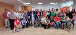 Foto de familia de los socialistas de la Vall d'Albaida.