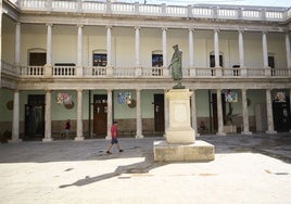 Interior del edificio de la Nau de la Universitat de València.