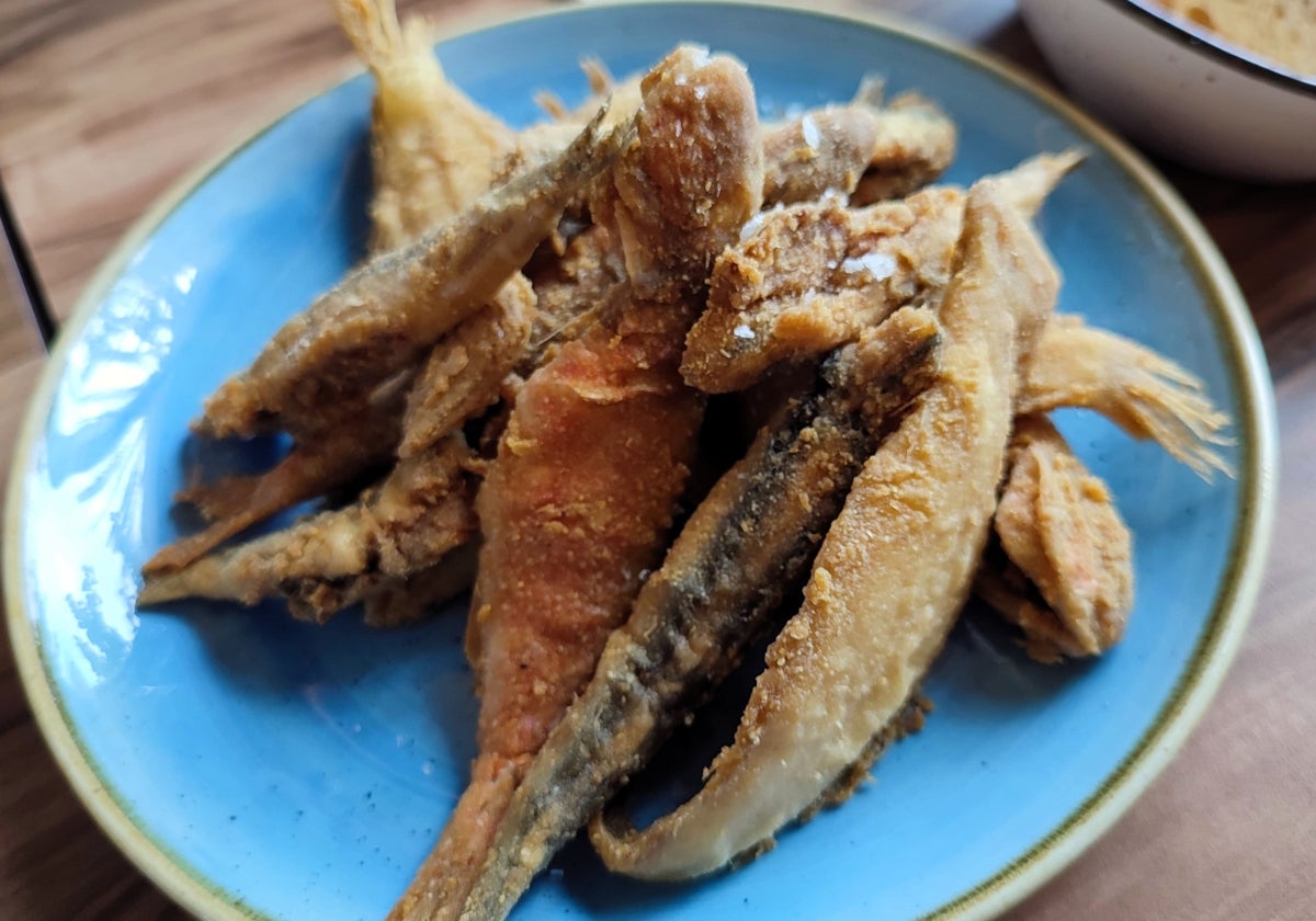 Pescadito frito de la Lonja de Valencia.