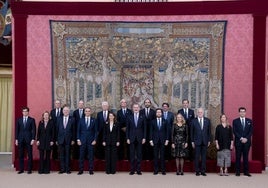 Reunión del Rey Felipe VI con los 'grandes' de España.