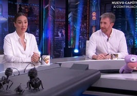 Tamara Falcó y Pablo Motos en 'El Hormiguero'.