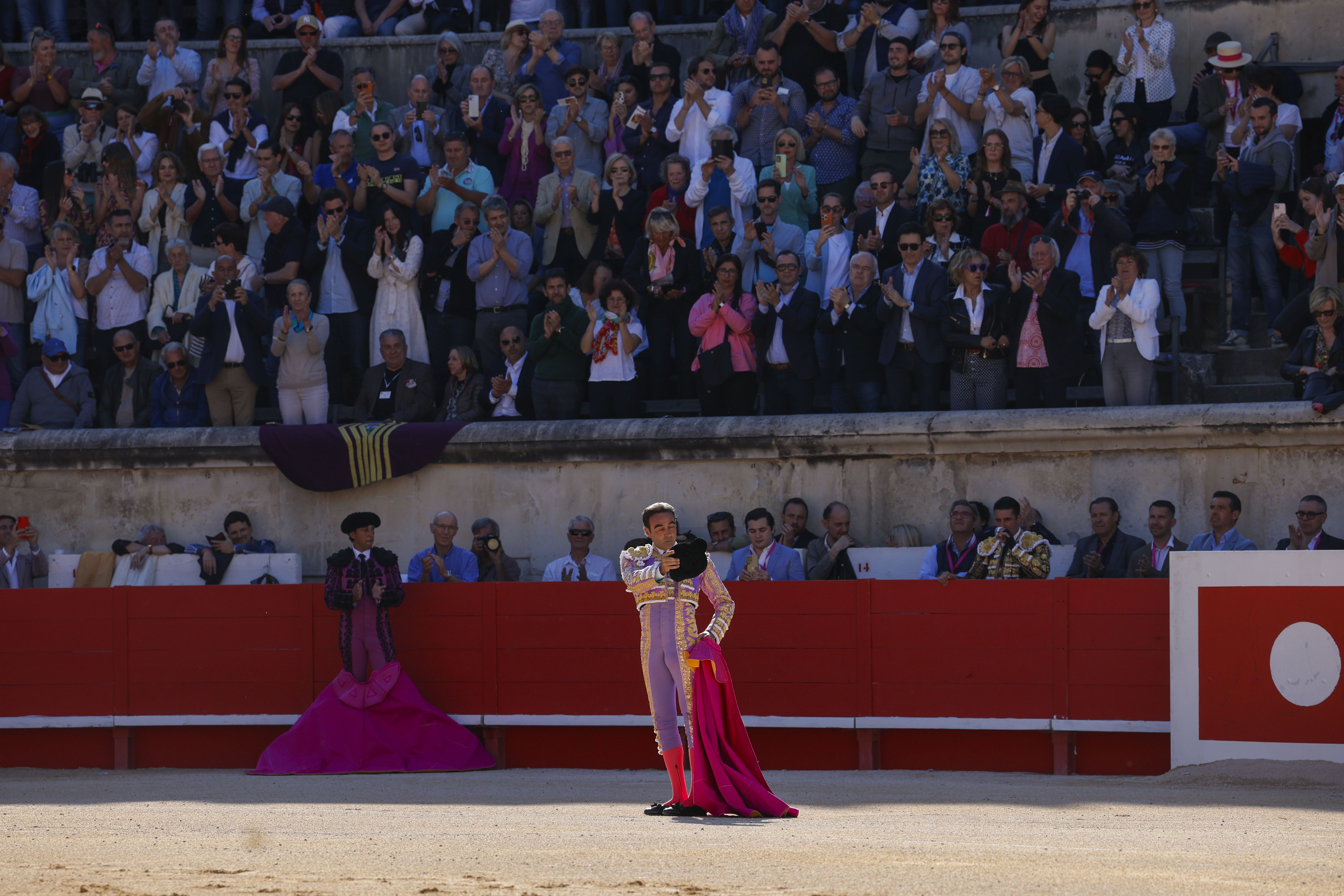 Enrique Ponce, en la Feria de Pentecostés 2024 de Nimes