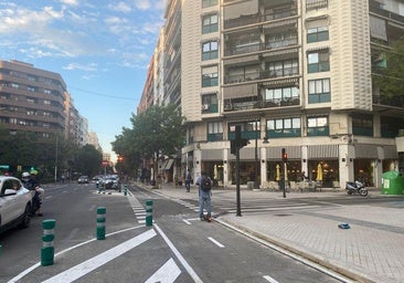 Finaliza la puesta en marcha de un nuevo carril bici en Valencia