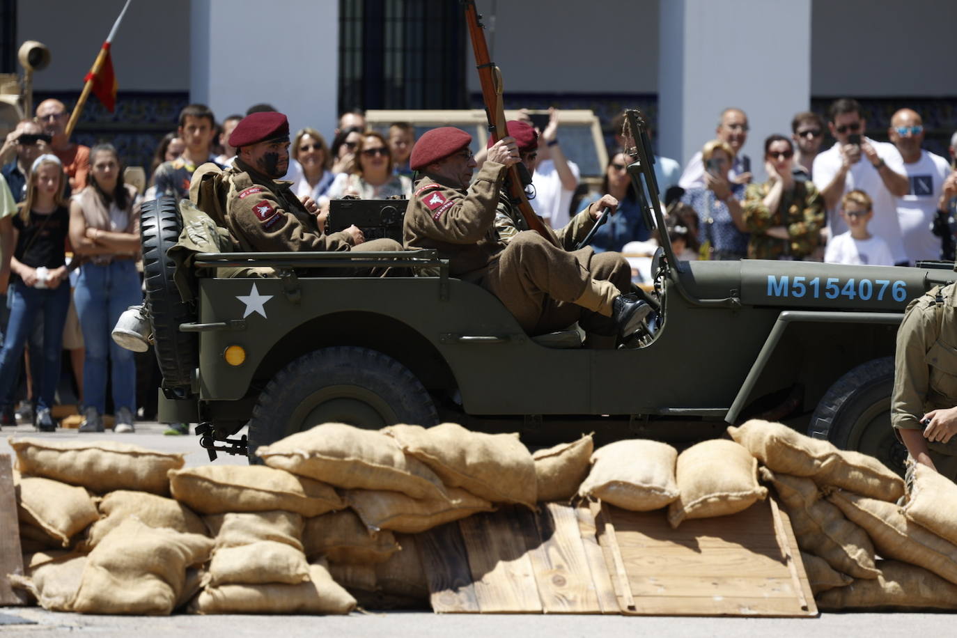 Fotos de la recreación del desembarco de Normandia en Valencia