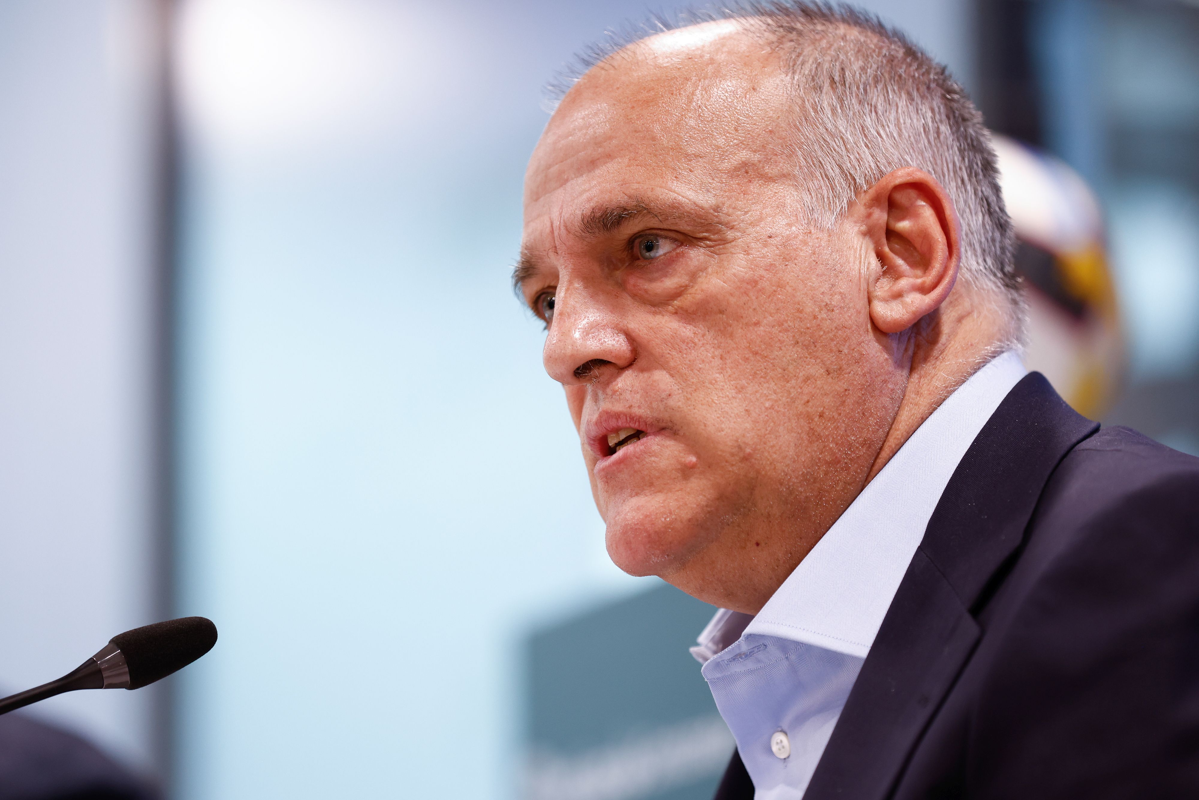 Javier Tebas, el presidente de La Liga, en una imagen de archivo.