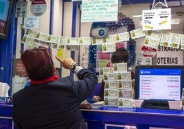 Una administración de lotería en una imagen de archivo.