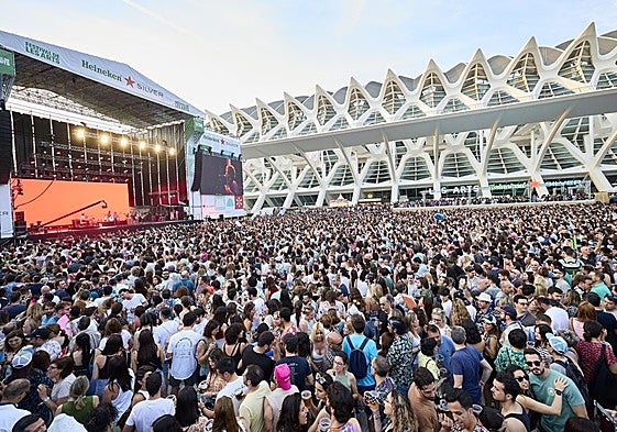 El Festival de Les Arts, una de las multitudinarias citas musicales que en apenas unas semanas tendrá lugar en la Ciudad de las Artes y las Ciencias de Valencia.