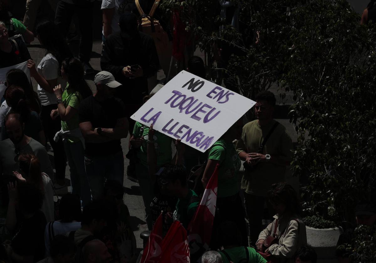 La manifestación educativa en Valencia, en imágenes