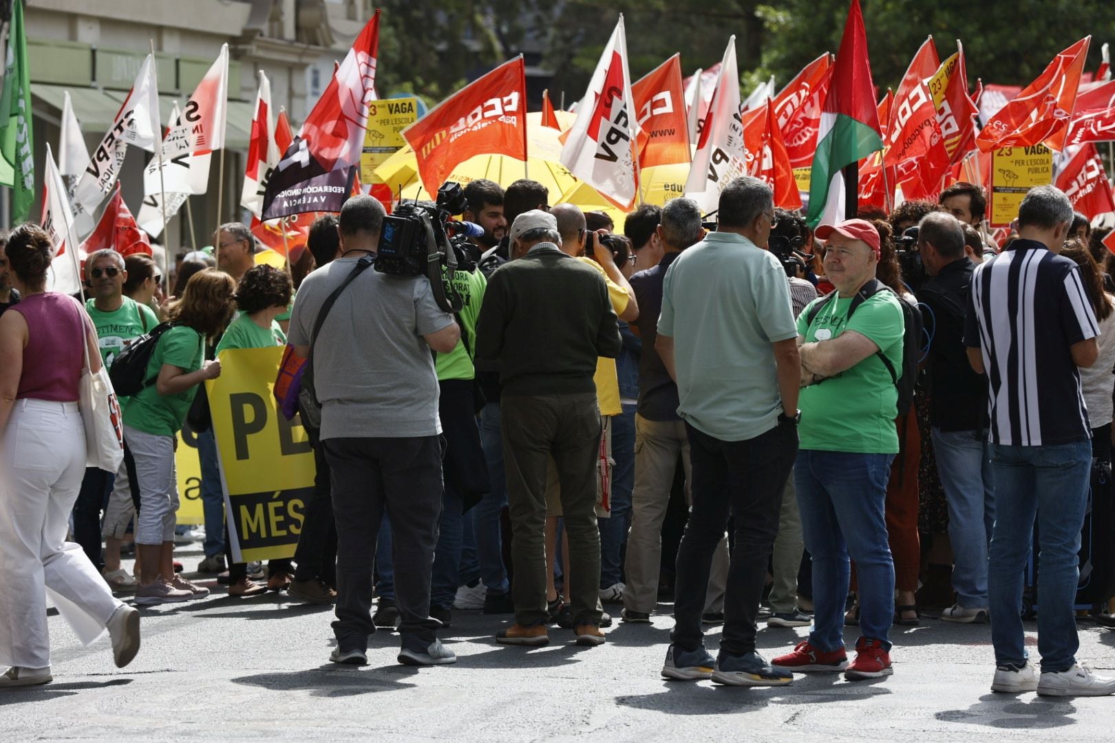 Fotos de la huelga educativa en la Comunitat