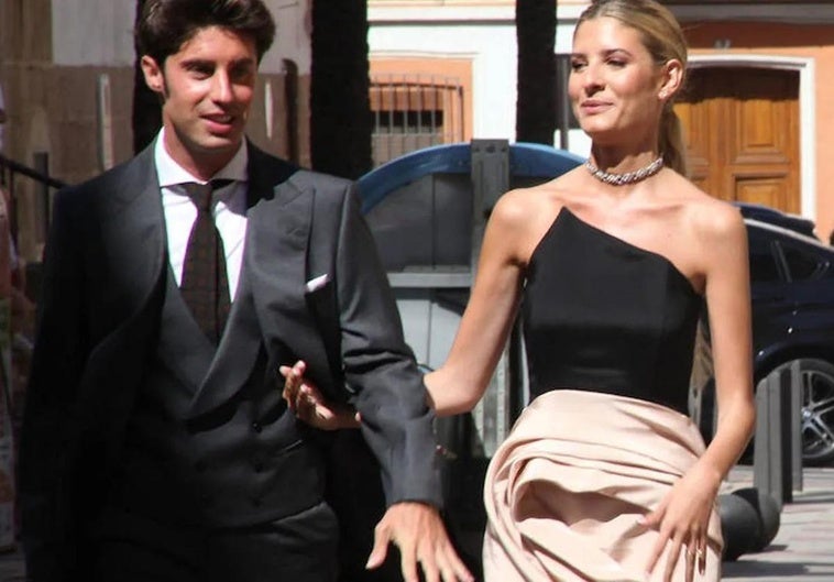 Teresa Andrés y su marido, Ignacio Ayllón, en la boda de su amiga Marta Lozano.