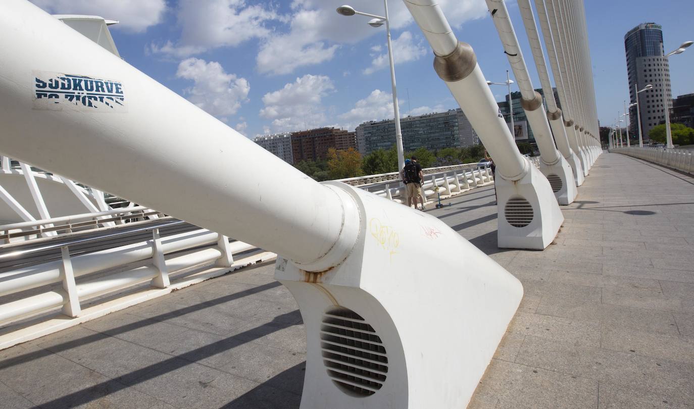 Así está el puente de l&#039;Assut de l&#039;Or de Valencia