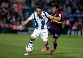 Giorgi Kochorashvili, en un partido con el Levante.