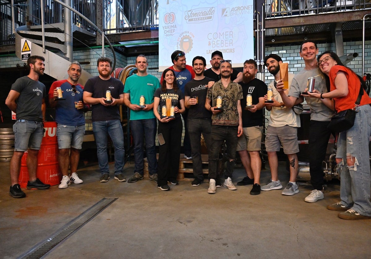 Ganadores del concurso cervecero.