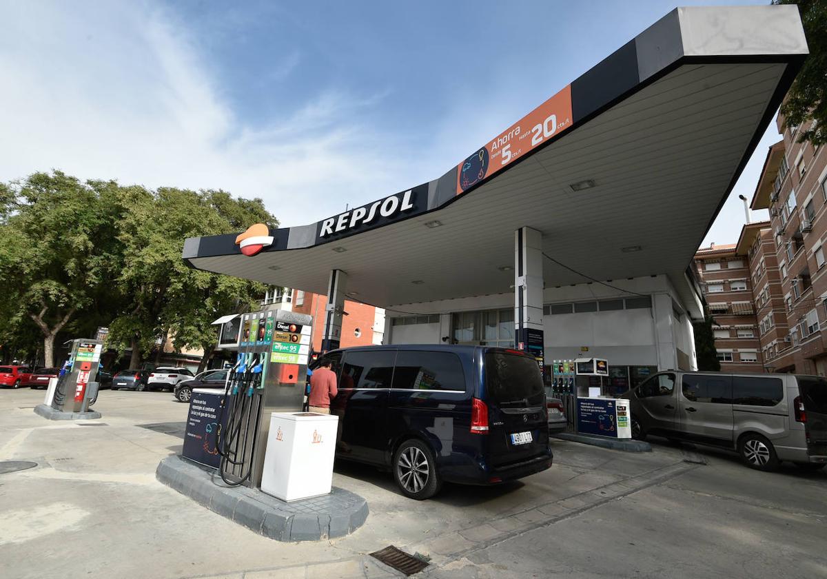 Gasolinera de Repsol.