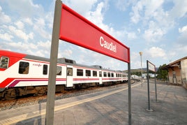 Estacion de tren junto a la que se produjo el incendio que atrapó el tren de Bejís.