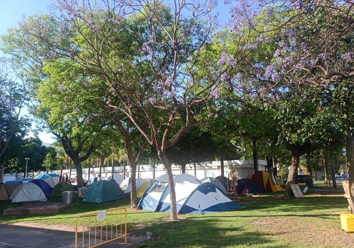 Las empresas del Foro de Empleo UPV se ven obligados a recoger tras la cancelación motivada por la Acampada Palestina