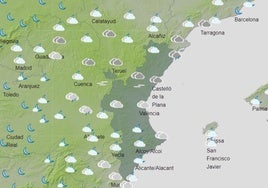 Mapa previsto para el sábado 1 de junio.