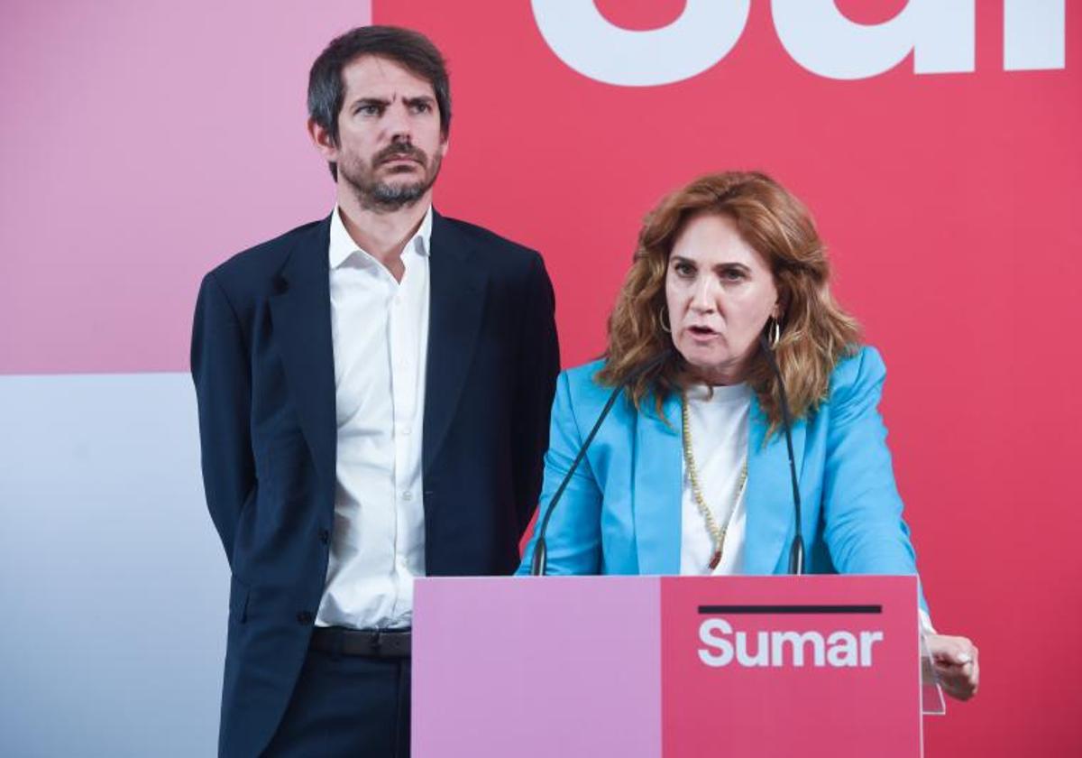 La candidata de Sumar a las elecciones europeas, Estrella Galán