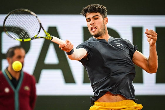 Carlos Alcaraz, durante Roland Garros.