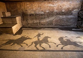El Palacio Farnese descubre sus mosaicos subterráneos de la Antigua Roma
