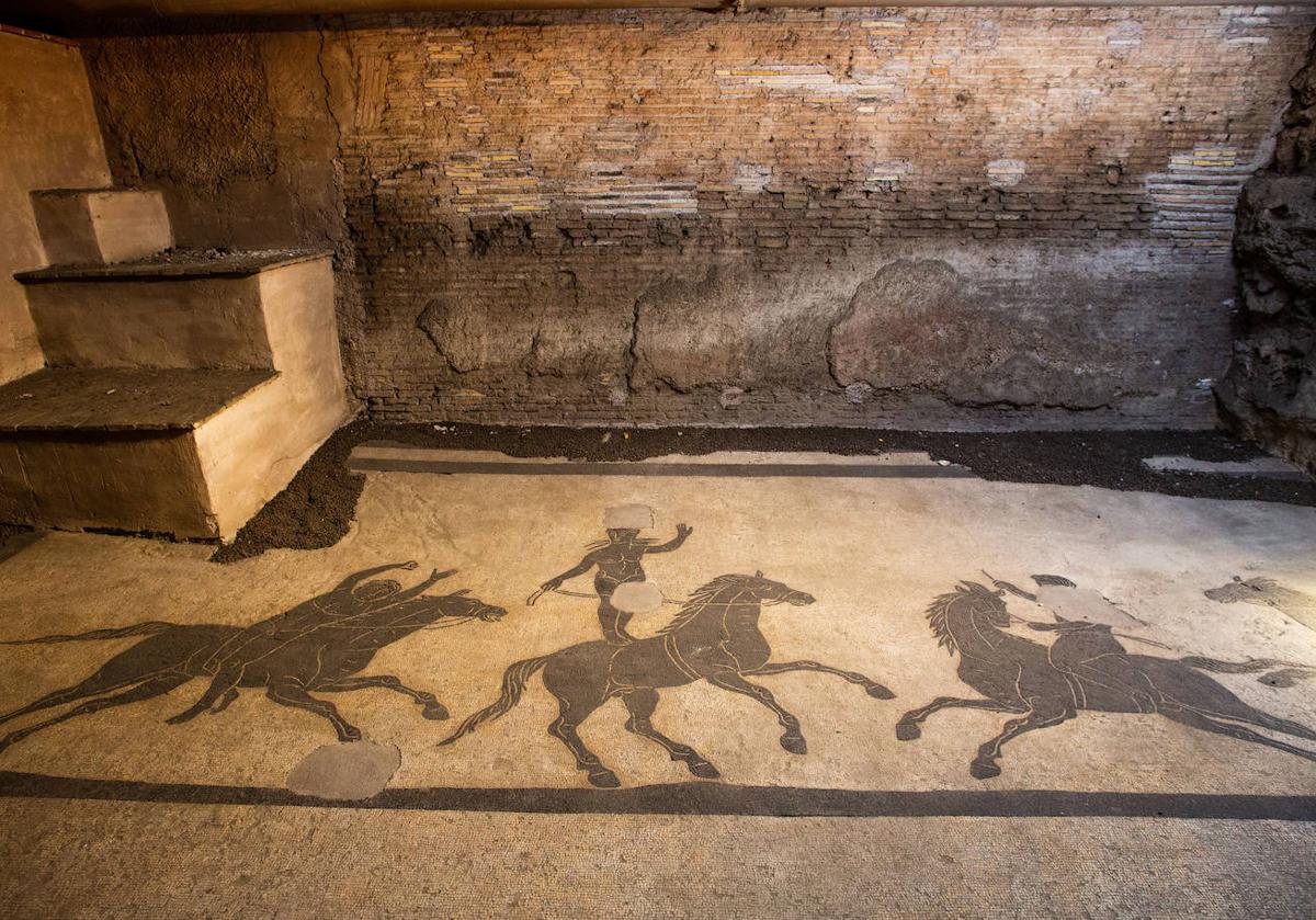 El Palacio Farnese descubre sus mosaicos subterráneos de la Antigua Roma
