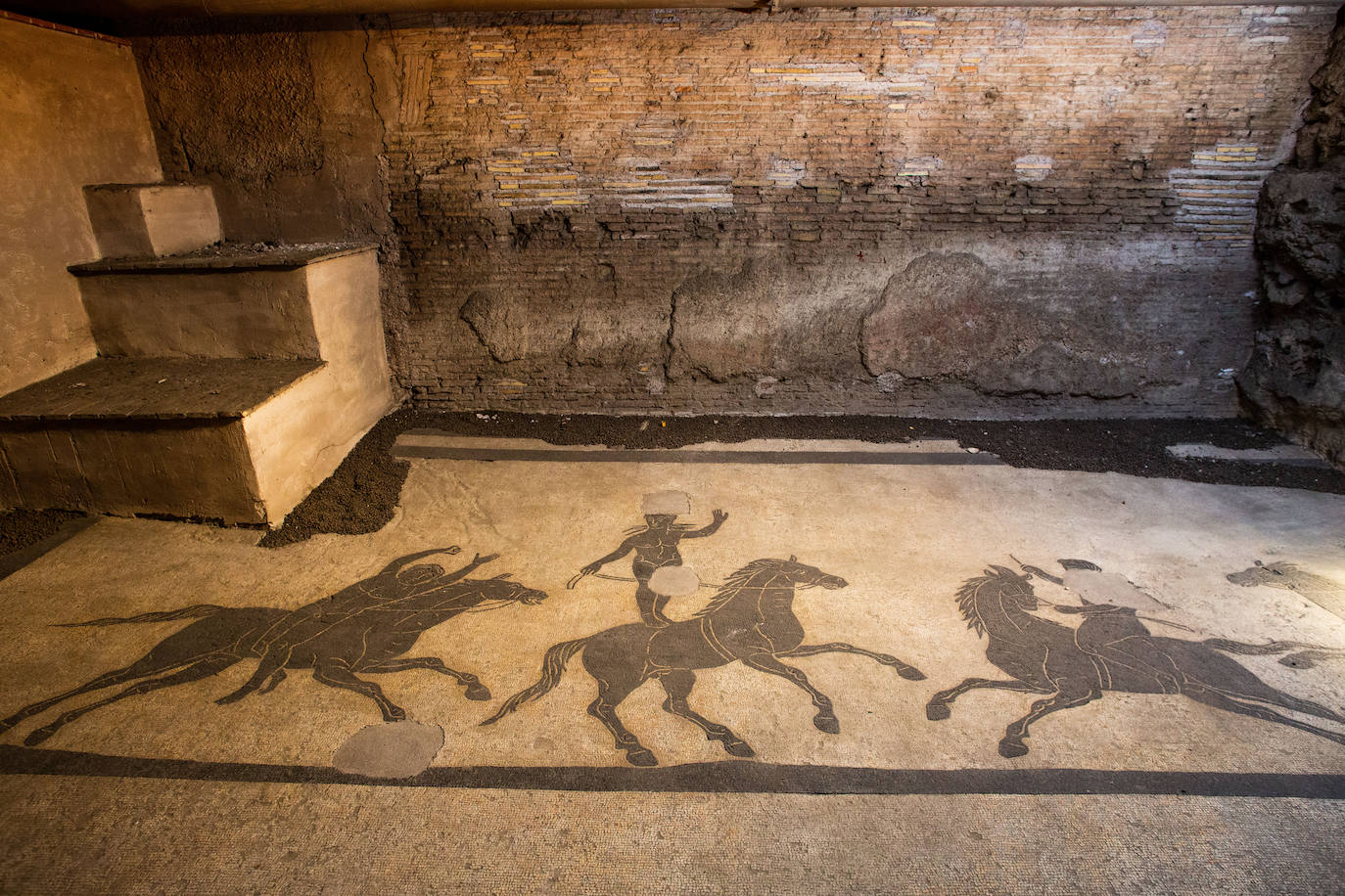 El Palacio Farnese descubre sus mosaicos subterráneos de la Antigua Roma