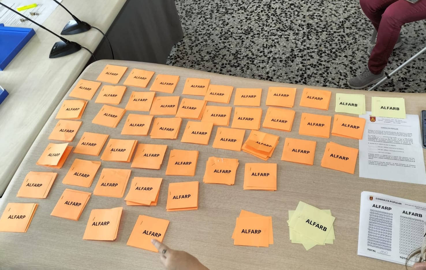 Contabilización de los votos.